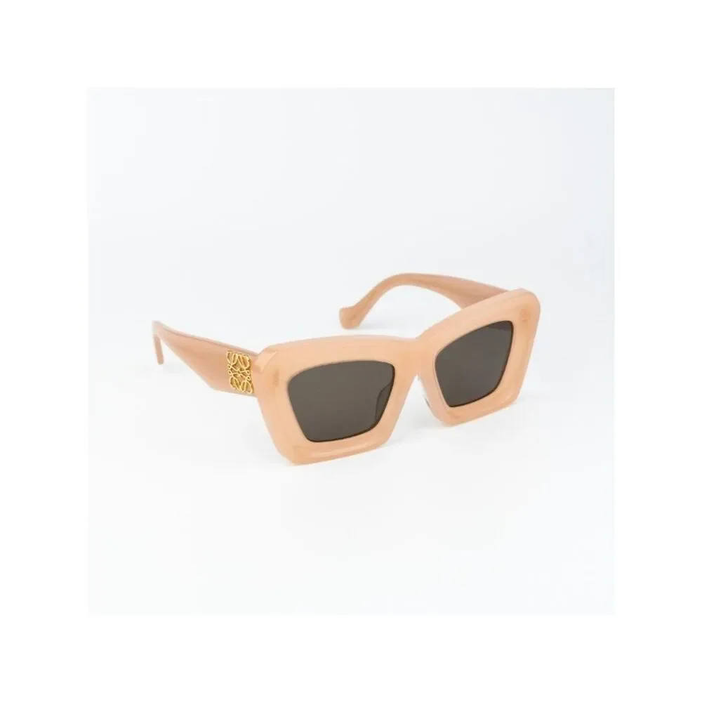 Loewe Women Sunglasses Nude Pink Brown Cat Eye LW40145F 72E NEW AUTHENTIC